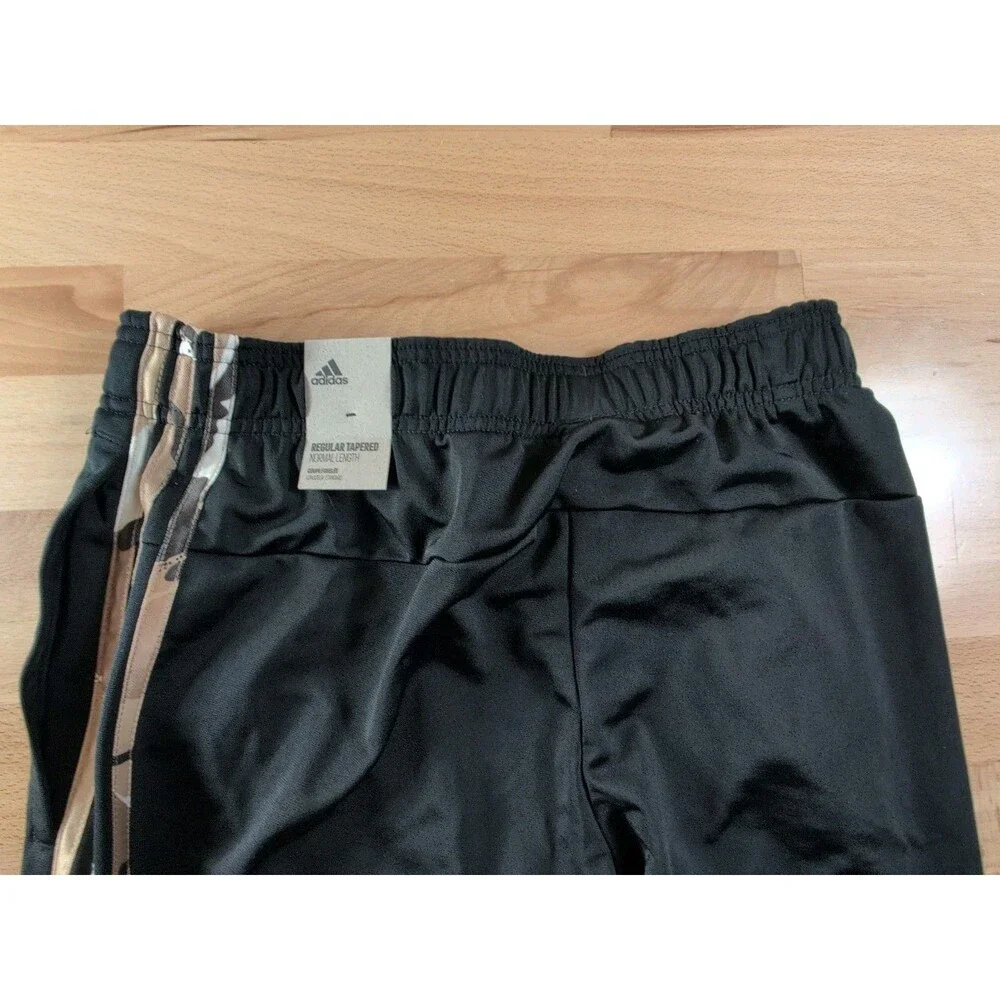 Adidas Mens 3 Camo Stripes Warm-up Tricot Joggers Pants Small Black H48439